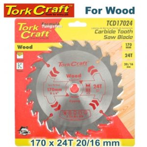 TorkCraft 170mm/20.16mm/24T TCD Circular Saw Blade