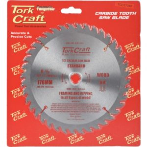 TorkCraft 170mm/20.16mm/40T TCD Circular Saw Blade
