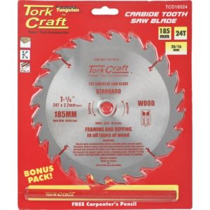 TorkCraft 185mm/20.16mm/24T TCD Circular Saw Blade