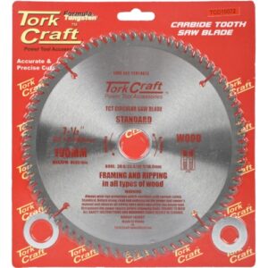 TorkCraft Blade Tct 190 x 72T 30/ General Purpose Cross Cut Smooth