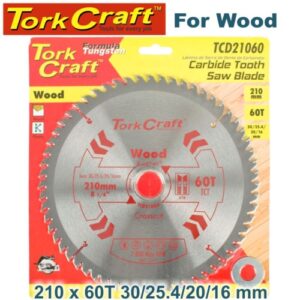 TorkCraft 210mm/30.1.20.16mm/60T TCD Circular Saw Blade