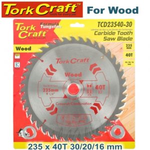 TorkCraft 235mm/20.16mm/40T TCD Circular Saw Blade