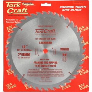 TorkCraft 250mm/16mm/40T TCD Circular Saw Blade (TCD25040-16)