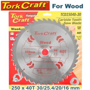 TorkCraft 250mm/30.1.20.16mm/40T TCD Circular Saw Blade