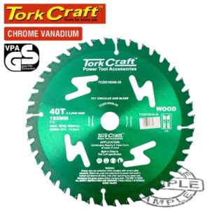 TorkCraft Blade Tct 185x40T 20/16 Gen/Purp