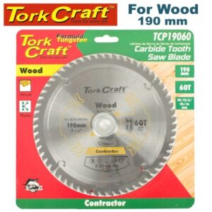 TorkCraft 190mm/30.1.20.16mm/60T TCP Circular Saw Blade