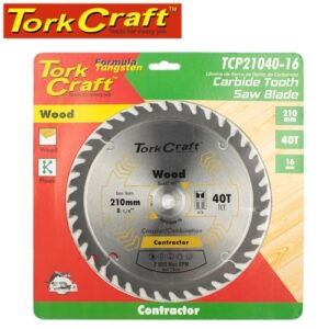 TorkCraft 210mm/16mm/40T TCP Circular Saw Blade