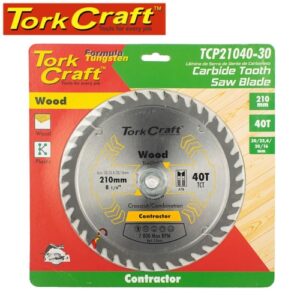 TorkCraft 210mm/30.20.16mm/40T TCP Circular Saw Blade