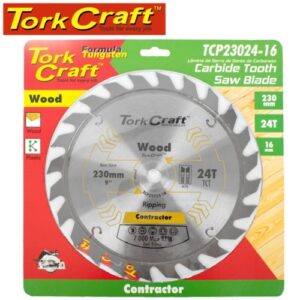 TorkCraft 230mm/16mm/24T TCP Circular Saw Blade