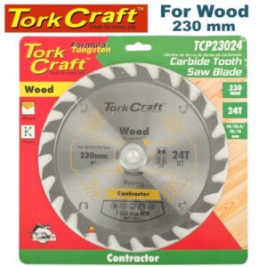 TorkCraft 230mm/30.20.16mm/24T TCP Circular Saw Blade