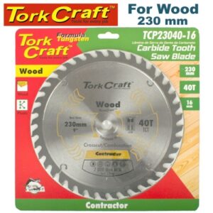 TorkCraft 230mm/16mm/40T TCP Circular Saw Blade