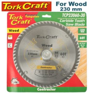 TorkCraft 230mm/30.20.16mm/60T TCP Circular Saw Blade