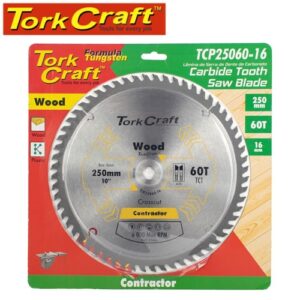 TorkCraft 250mm/16mm/60T TCP Circular Saw Blade