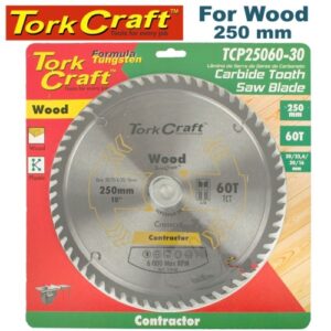 TorkCraft 250mm/30.20.16mm/60T TCP Circular Saw Blade