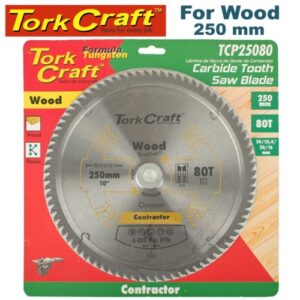 TorkCraft 250mm/30.20.16mm/80T TCP Circular Saw Blade