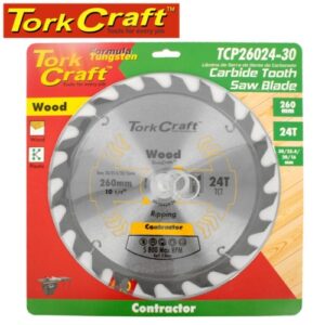 TorkCraft 260mm/30.1.20.16mm/24T TCP Circular Saw Blade