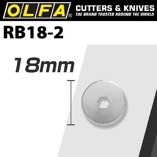 Olfa Blades Rotary RB18-2 2/Pk 18mm