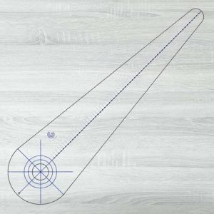 5mm Cast Acrylic Router Templates Diy Circle Routing Jig 800x200mm | CJT058