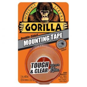 Gorilla Mounting Tape (25.4mm X 1.52m) Clear 10LBS | GTM