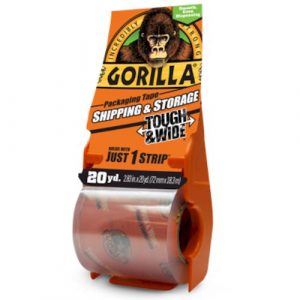 Gorilla Packaging Tape Tough & Wide (720mm X 18.3m) 20yd CL | GTP20