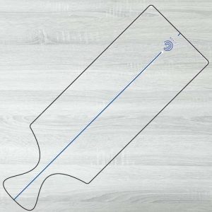 5mm Cast Acrylic Router Templates Paddle Handle Cheese Board 510x180mm | CJT009