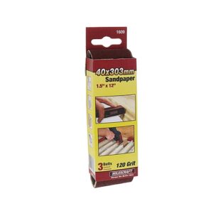 Milescraft - 3/Pk Sanding Belts 40 x 303mm - 120 Grit (SandDevil1.5) | 1609