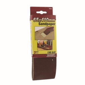 Milescraft 3/Pk Sanding Belts 65 x 410mm - 150 Grit (SandDevil2.5M) | 1616