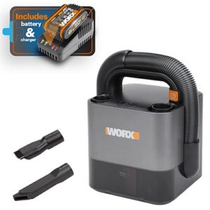 Worx 20V Cordless CUBEVAC Compact Vacuum + Battery & Charger | WX030.9-BCSK