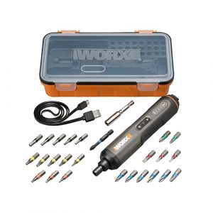 Worx - 3.6V (4V MAX) Cordless Portable USB Mini Screwdriver Kit | WX240