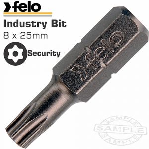 Felo TORX Security No. 8 x 25mm Insert Bit (Bulk) | FEL02708010