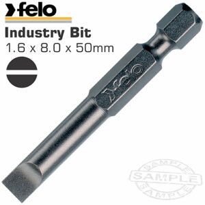 Felo SLOTTED 1.6 x 8.0 x 50mm Bulk Power Bit | FEL03081510