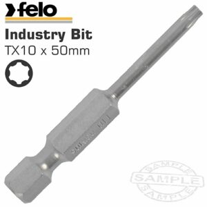 Felo TORX No. 10 x 50mm PWR Insert Bit (Bulk) | FEL03610510