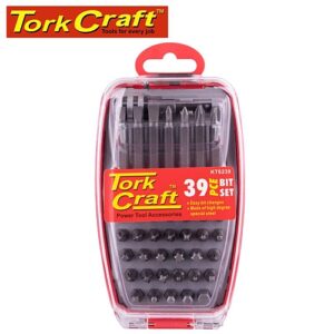 Tork Craft 39Pc Insert Bits 25mm & 50mm Set Incl. Quick Release Bit Holder | KT6239