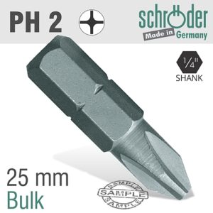 Schroder PH No. 2 x 25mm Insert Bit | SC20029