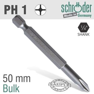 Schroder PH No. 1 x 50mm Power Insert Bit | SC23019