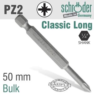 Schroder PZ No. 2 x 50mm Power Insert Bit | SC23129