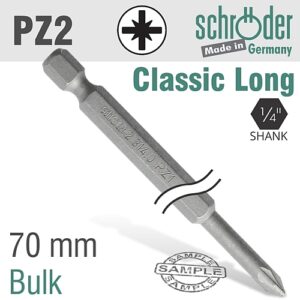 Schroder PZ No. 2 x 70mm Power Insert Bit (Bulk) | SC23159