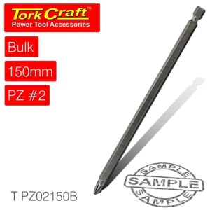 Tork Craft POZI No. 2 x 150mm Power Insert Bit (Bulk) | T PZ02150B