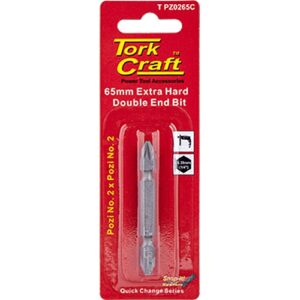 Tork Craft POZI No. 2 & POZI No. 2 x 65mm Double-Ended | T PZ0265C