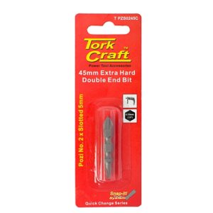Tork Craft POZI No. 2 & SLOTTED 5.0 x 45mm Double-Ended | T PZS0245C