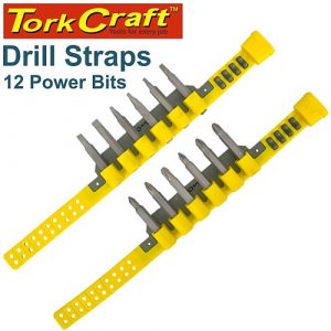 Tork Craft 12Pc Mix PWR Insert Bit Set with Drill Strap | T SC50012C