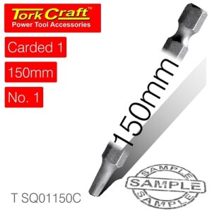 Tork Craft ROBERTSON No. 1 x 150mm PWR Insert Bit | T SQ01150C