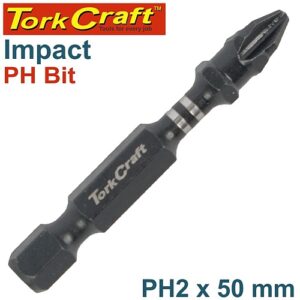 Tork Craft PHILLIPS No. 2 x 50mm Impact Power Insert Bit (Bulk) | TCIPH0250B