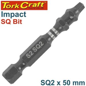 Tork Craft ROBERTSON No. 2 x 50mm PWR Impact Insert Bit (Bulk) | TCISQ0250B