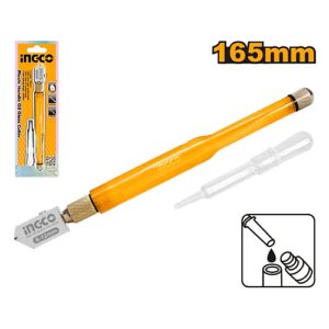Ingco Plastic Handle Oil Glass Cutter 165mm | HGCT05