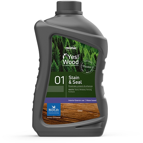 Yes Wood 01 - Stain & Seal, Ebony 1L | OB569-1-1L