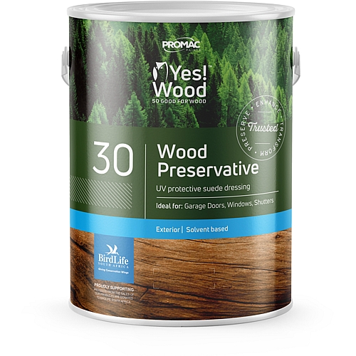 Yes Wood 30 - Wood Preservative, Exterior, Clear 1L | OB604-9-1L