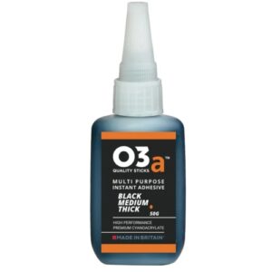 O3a Cyanoacrylate Adhesive, Black, Medium Thick, 50g | O3A80000