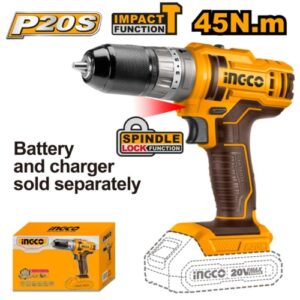 Ingco P20S 20V Cordless Impact Drill 45Nm (Solo Unit) | CIDLI201455