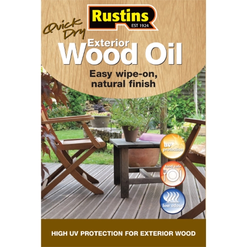 Rustins Exterior Wood Oil 500ml | 029EWDOIL500